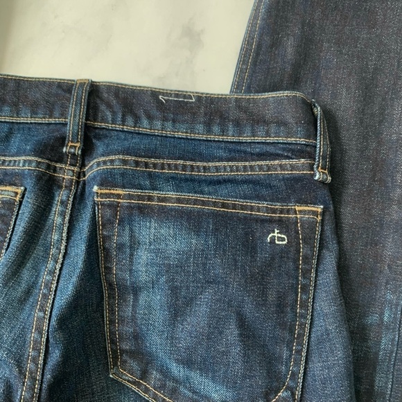 Rag & Bone The Dre Jeans in color Classic. Slim fit low rise - Picture 9 of 13